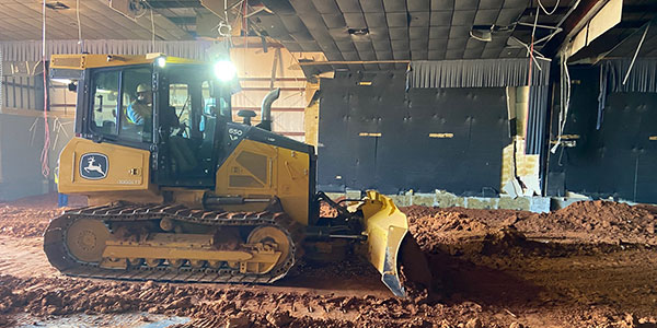 Filling and compacting